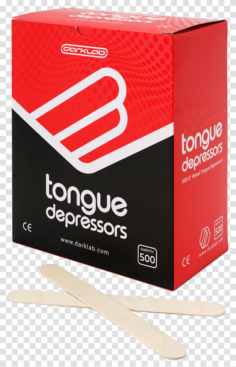 Darklab Tongue Depressors Box, Label, Carton, Cardboard Transparent Png