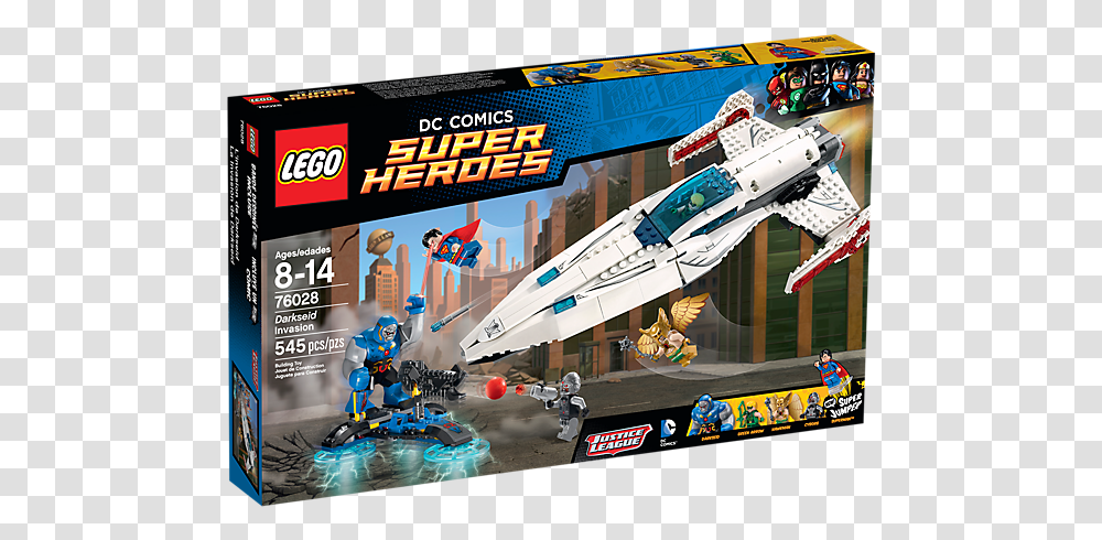 Darkseid Invasion Lego Dc Comics Super Heroes Kubiki Lego Green Arrow Sets, Person, Airplane, Aircraft, Vehicle Transparent Png