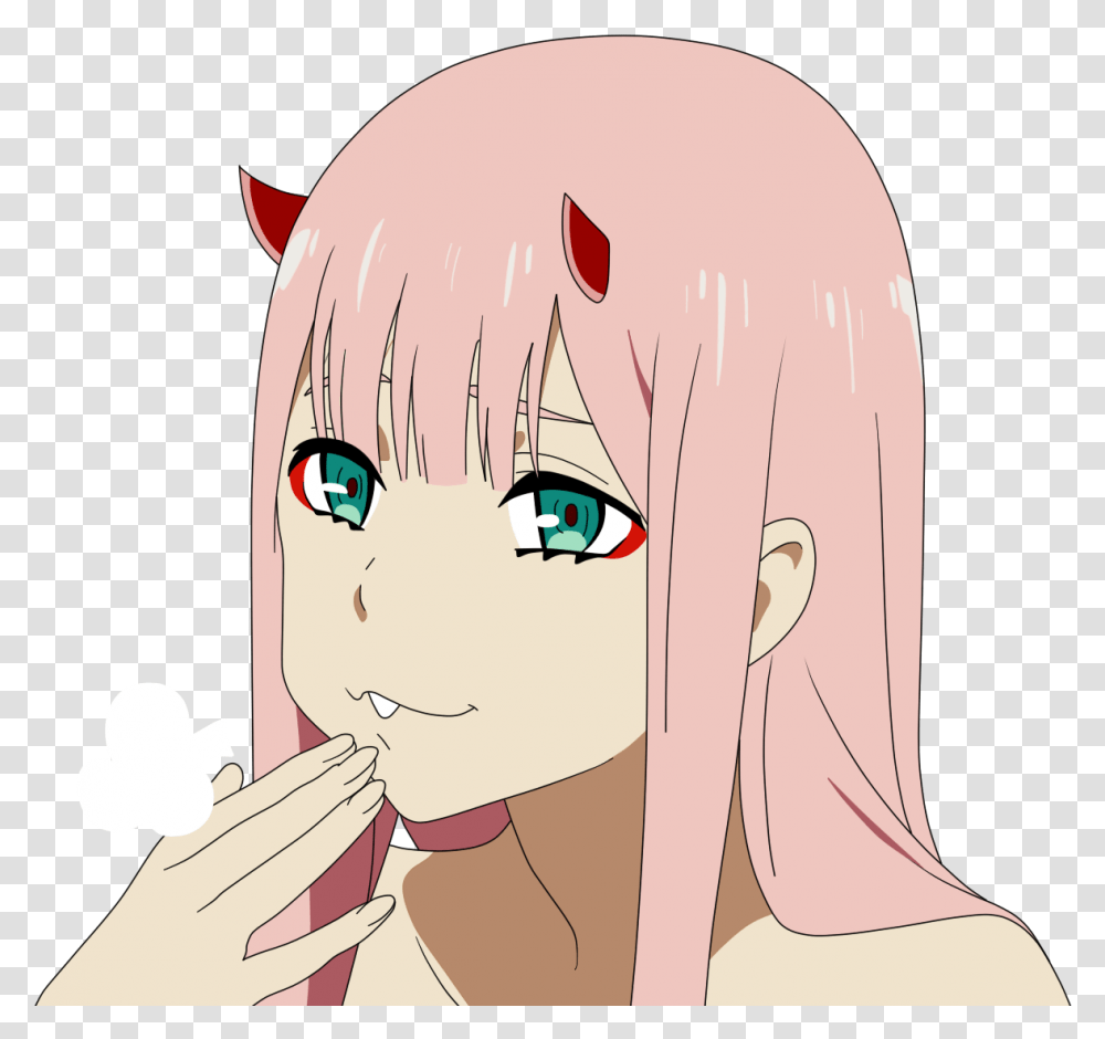 Darling In The Franxx Zero Two Icon Download Zero Two Discord Emotes, Food, Neck, Book, Comics Transparent Png