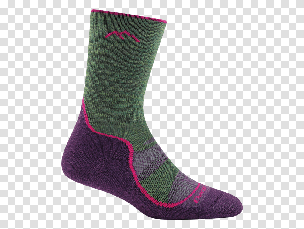 Darn Tough Light Hiker Micro Crew Cushion Moss Totem Brand Co Sock, Clothing, Apparel, Shoe, Footwear Transparent Png