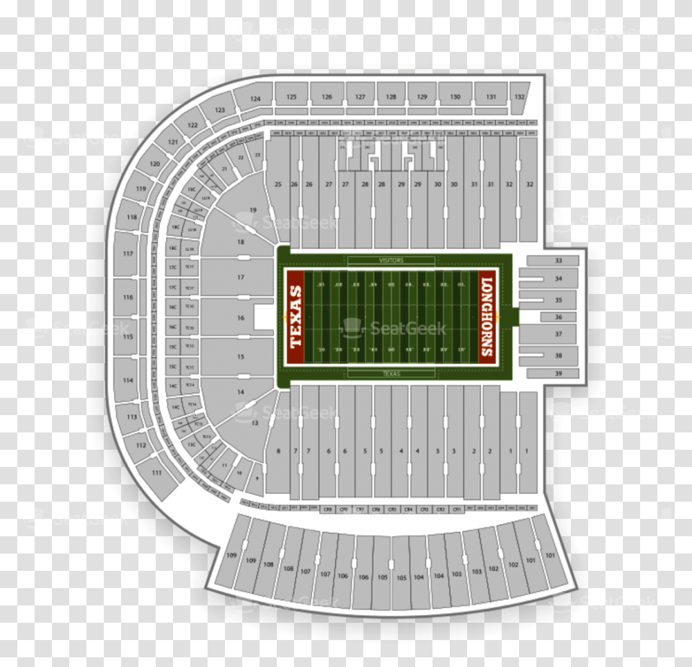 Darrell K Royal Stadium Seating Chart, Field, Building, Arena, Football Field Transparent Png