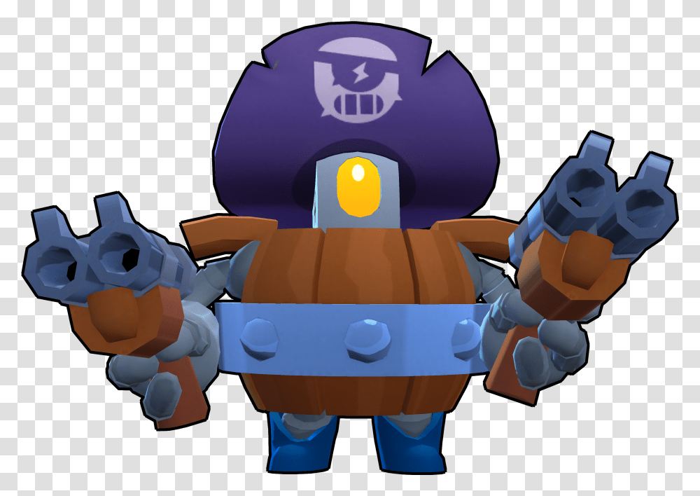 Darryl Brawl Stars Skin Default Main Brawl Stars Darryl, Toy, Animal, Invertebrate, Insect Transparent Png