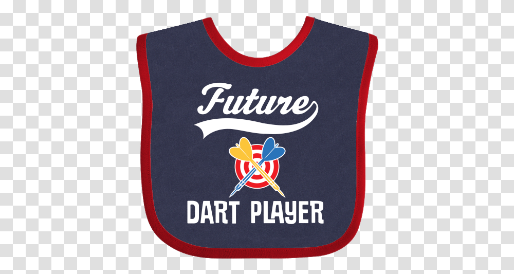 Dart Game Logo For A Girl Or Boy With Future Player Label, Bib Transparent Png
