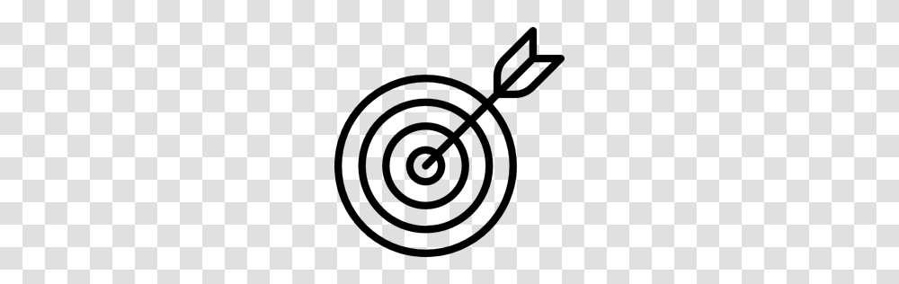 Dart Sport Commerce Sports Target Business Icon, Gray, World Of Warcraft Transparent Png