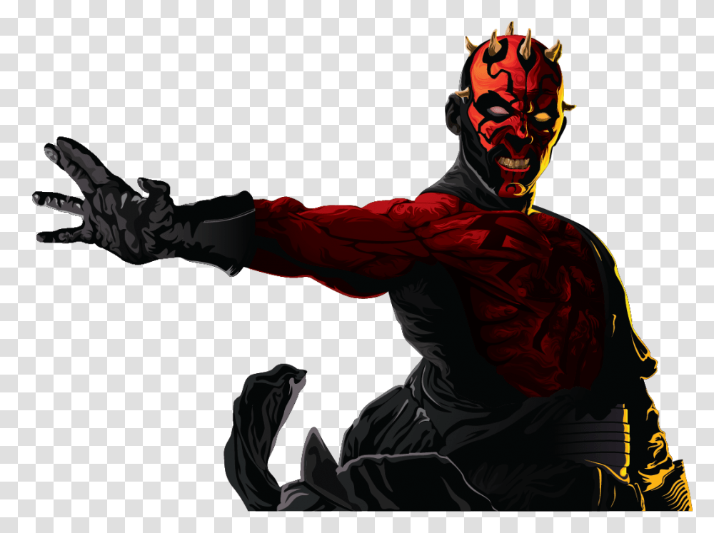 Darth Maul On Behance, Ninja, Person, Human, Costume Transparent Png