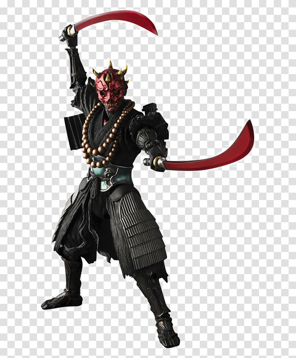 Darth Maul Samurai Figure, Person, Human, Ninja, Knight Transparent Png