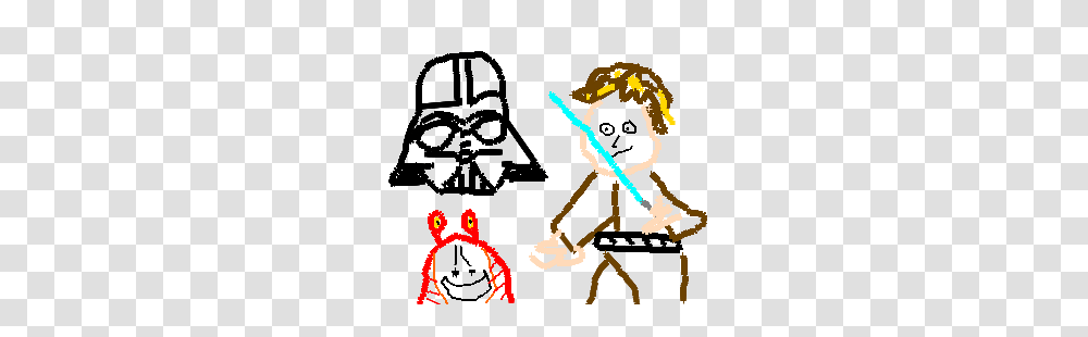 Darth Vader And Luke Skywalker And Shit Drawing, Person, Poster, Crowd, Doodle Transparent Png