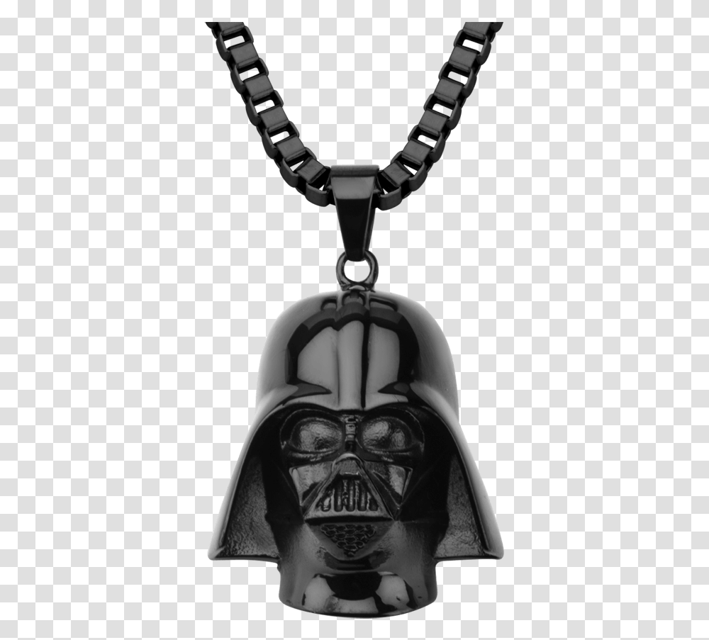 Darth Vader Black Mask Pendant With Chain Necklace, Helmet, Apparel, Jewelry Transparent Png