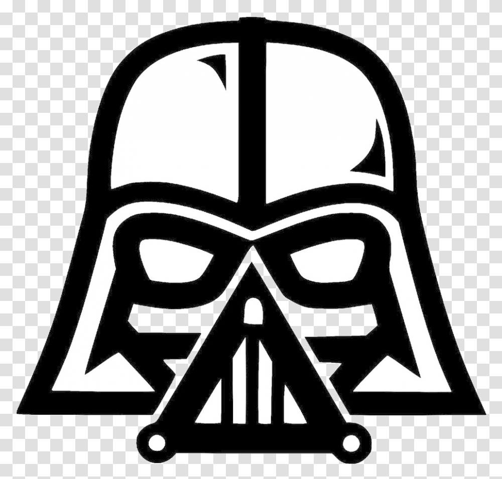 Darth Vader Clipart Star Wars Darth Vader Logo Star Wars, Stencil, Symbol, Emblem, Mask Transparent Png