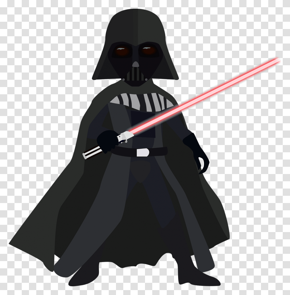 Darth Vader Clipart Star Wars Star Wars Characters Cartoon, Ninja, Person, Human, Samurai Transparent Png