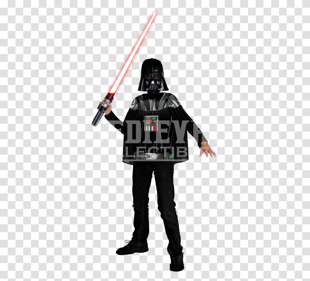 Darth Vader Costume Walmart Hd Download Boys Stars Wars Costume, Person, Human, Apparel Transparent Png