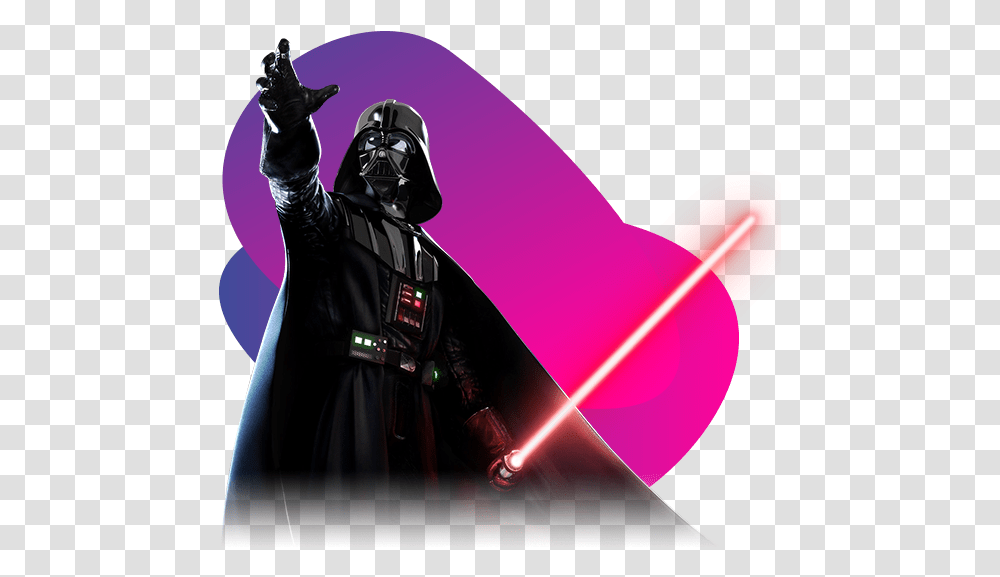 Darth Vader Darth Vader Fighting Stance, Light, Helmet, Apparel Transparent Png