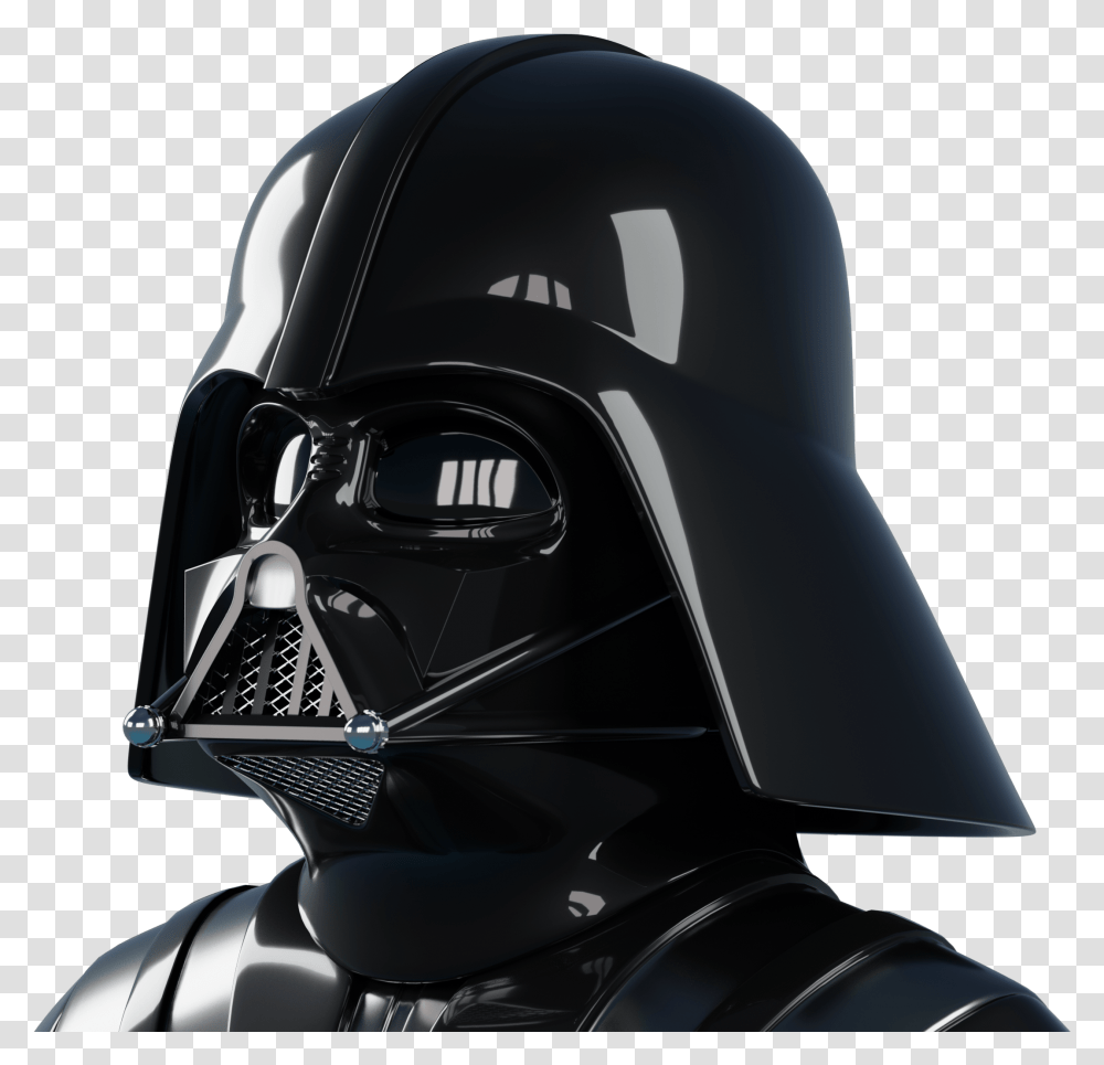 Darth Vader Head, Helmet, Apparel, Crash Helmet Transparent Png