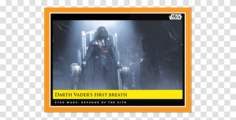 Darth Vader S First Breath Darth Sidiuos Revenge Of The Sith, Person, Electronics, Coat Transparent Png