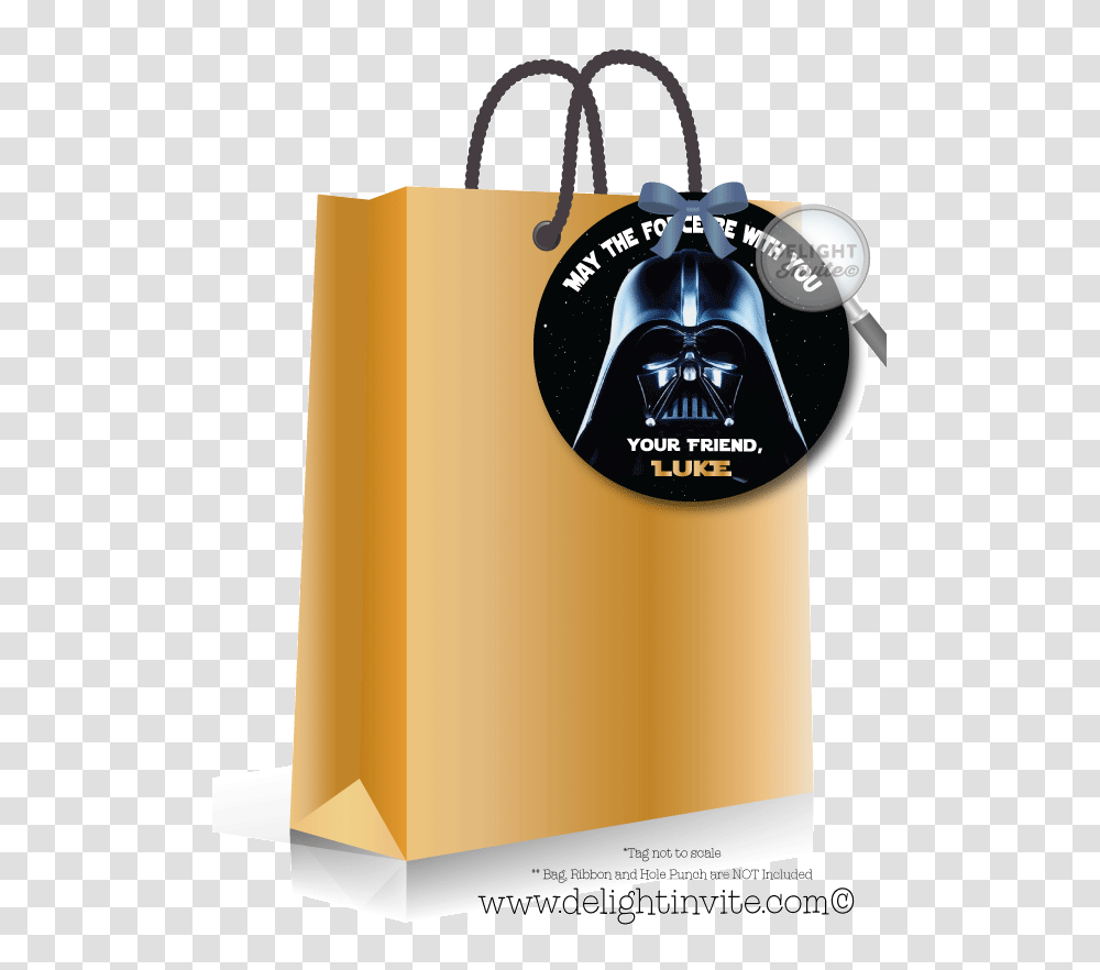 Darth Vader Star Wars Birthday Favor Tag, Bag, Shopping Bag, Dynamite, Bomb Transparent Png