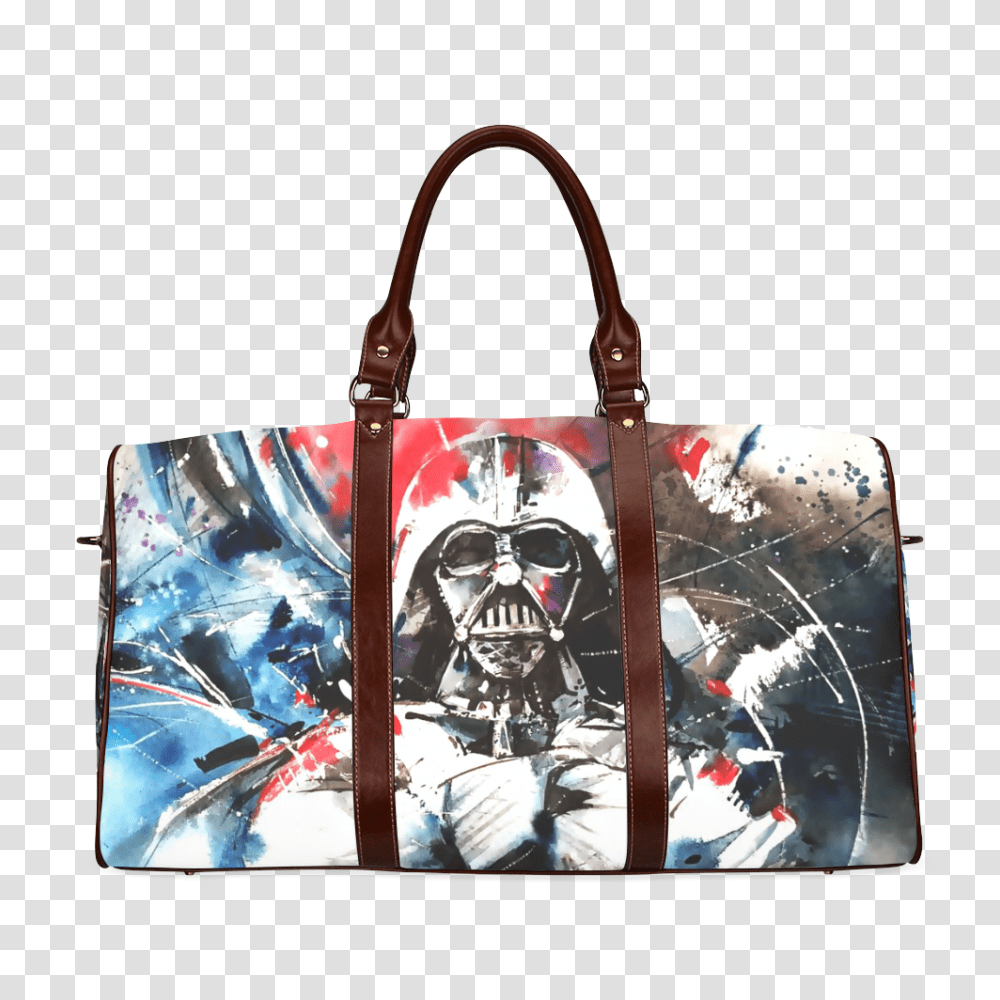 Darth Vader Watercolo Print Waterproof Canvas Handbag Psylockebags, Accessories, Accessory, Purse Transparent Png