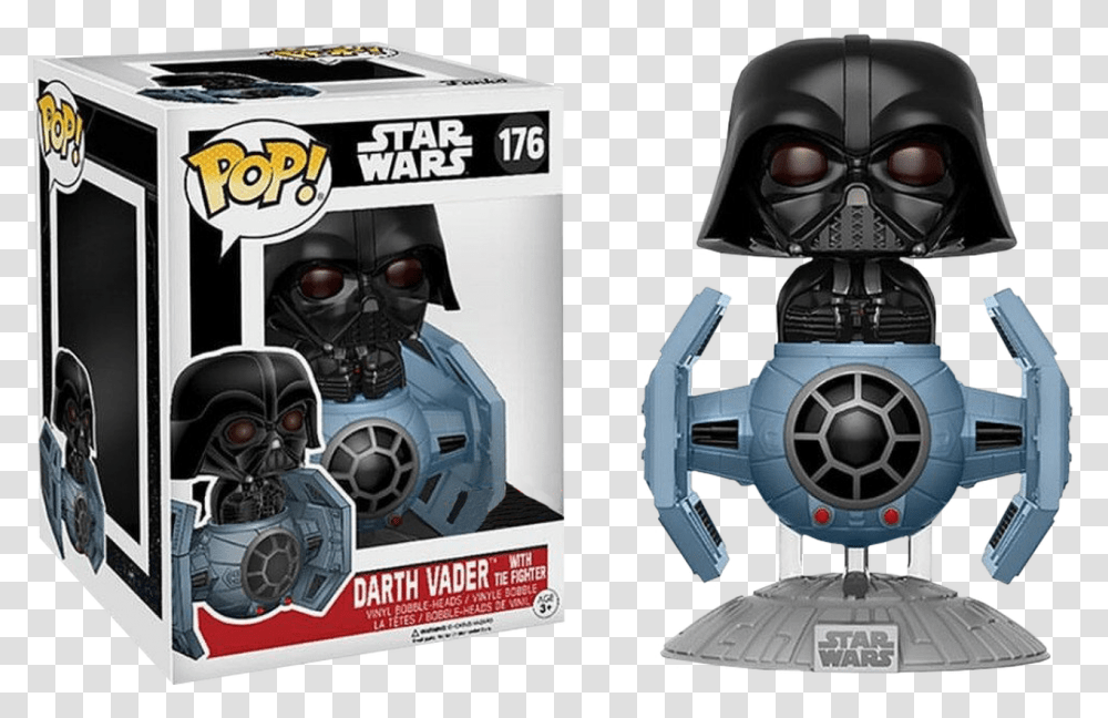 Darth Vader With Tie Fighter Deluxe Pop Vinyl Figure Darth Vader Target Pop, Robot, Toy Transparent Png