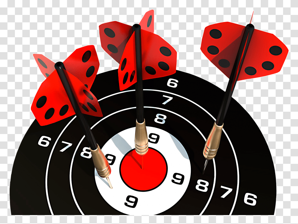 Darts Red Target Hit Ratio, Game Transparent Png