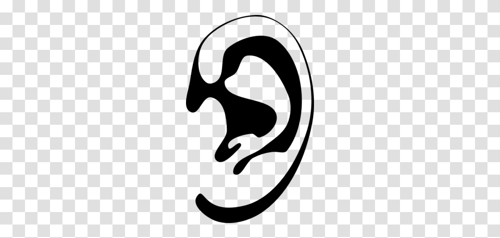 Das Menschliche Ohr Silhouette Stilisiert Clipart, Gray, World Of Warcraft Transparent Png