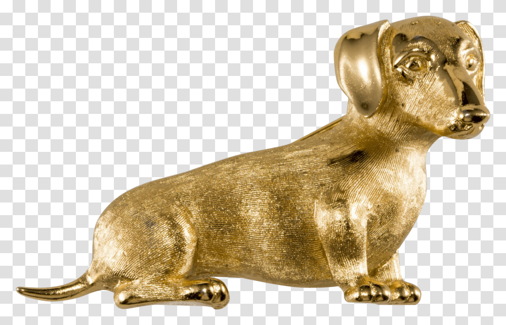 Daschund Clipart Dachshund, Bronze, Animal, Figurine, Mammal Transparent Png