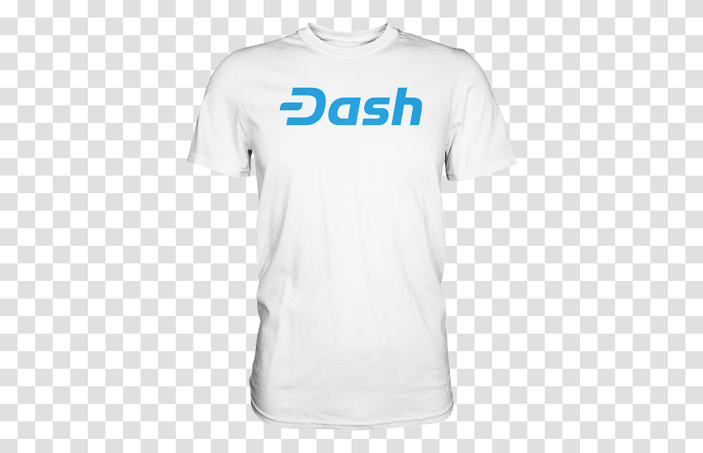 Dash Logo T Shirt White Dash T Shirts, Apparel, T-Shirt, Person Transparent Png