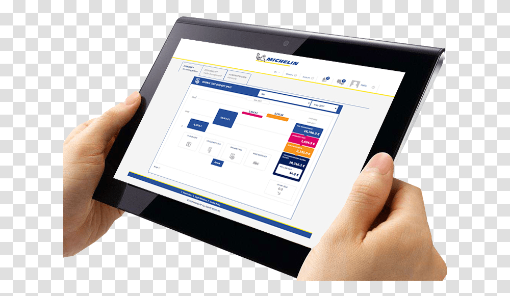 Dashboard Michelin Computer, Tablet Computer, Electronics, Person, Human Transparent Png