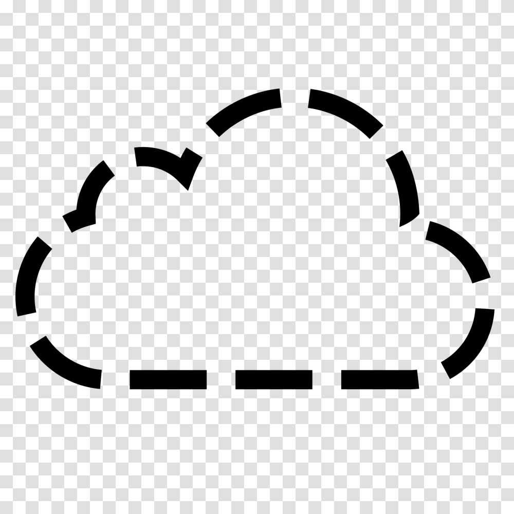 Dashed Cloud Filled Icon, Gray, World Of Warcraft Transparent Png