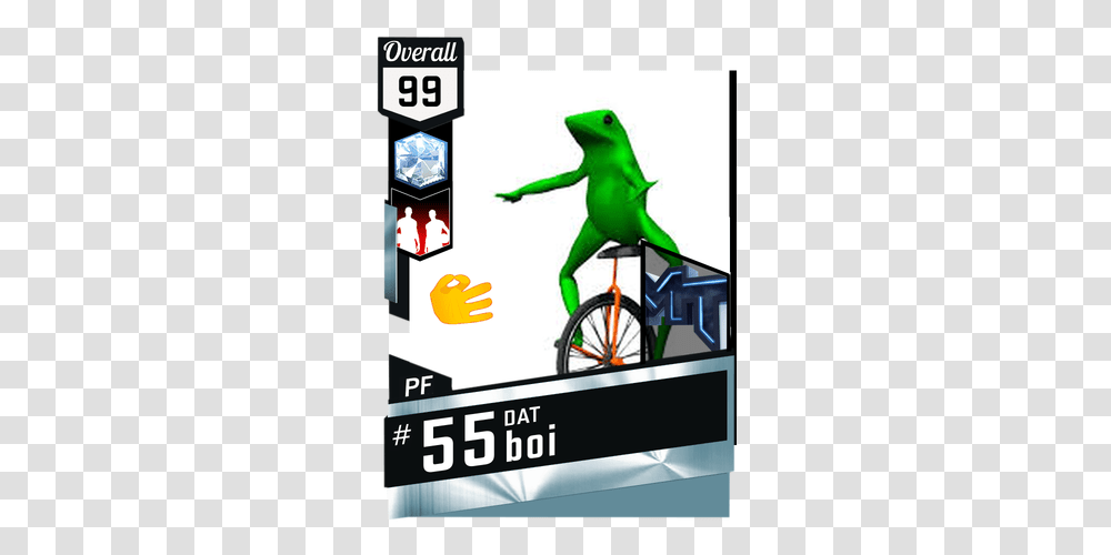 Dat Boi Basketball Player Card, Animal, Reptile, Transportation, Vehicle Transparent Png