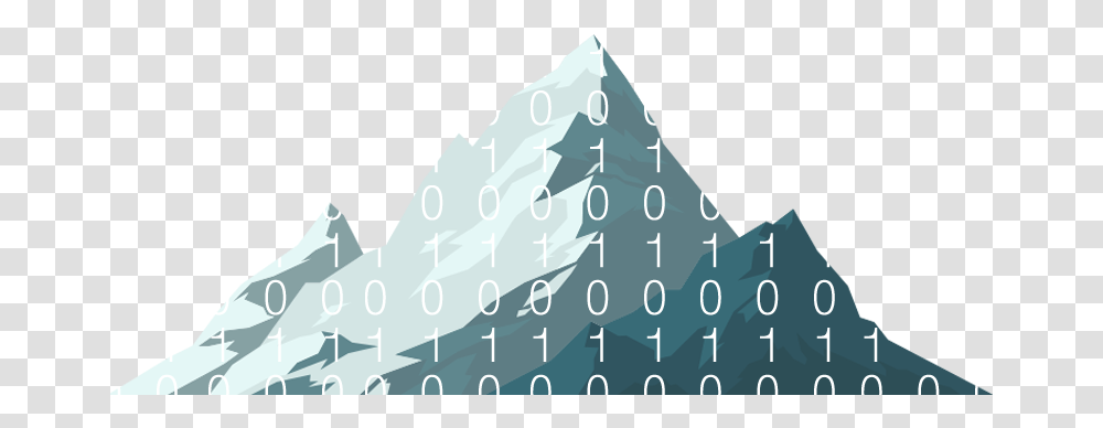 Data Mountain, Triangle, Outdoors, Nature, Ice Transparent Png