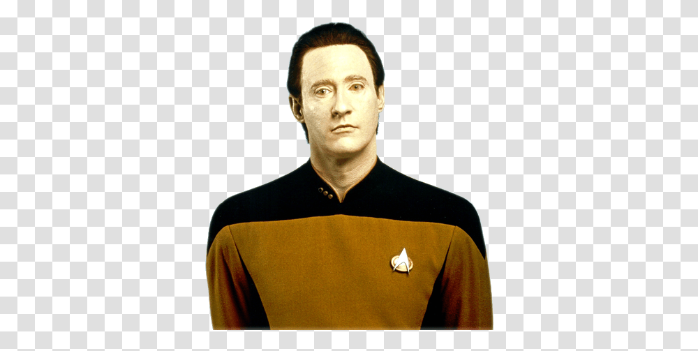 Data Star Trek Data Star Trek, Sleeve, Clothing, Apparel, Person Transparent Png