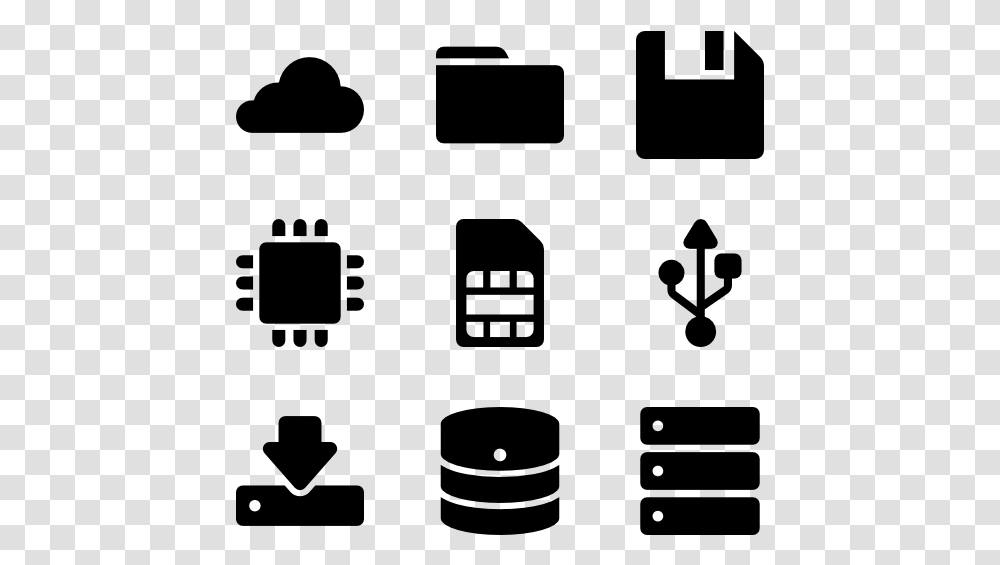 Data Storage Clinical Icons, Gray, World Of Warcraft Transparent Png