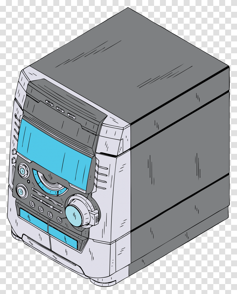 Data Storage Deviceelectronic Devicetechnology Stereo Clip Art, Computer, Electronics, Hardware, Computer Hardware Transparent Png