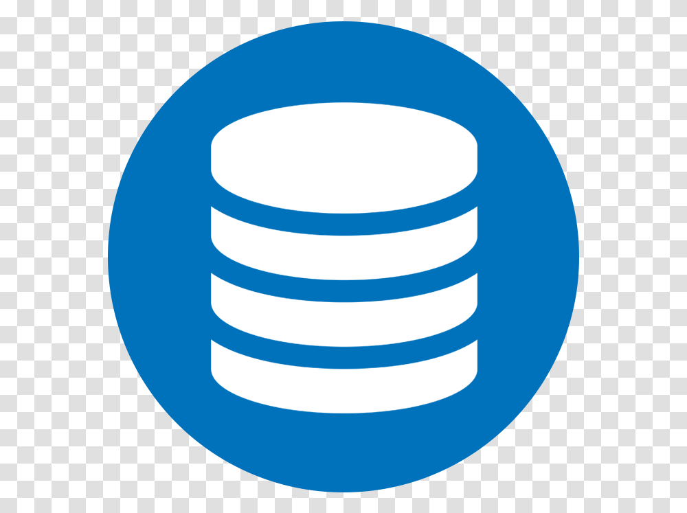 Database Icon Circle, Cylinder, Coil, Spiral, Contact Lens Transparent Png