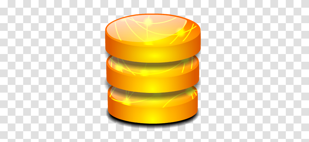 Database Icon, Lamp, Gold, Tape, Treasure Transparent Png