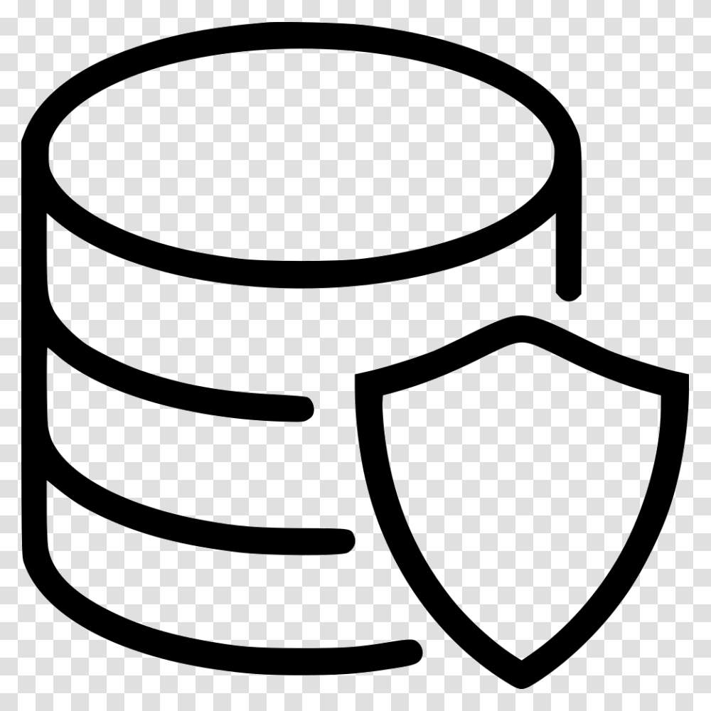 Database Protection Data Encryption Icon, Lamp, Stencil, Glass, Barrel Transparent Png