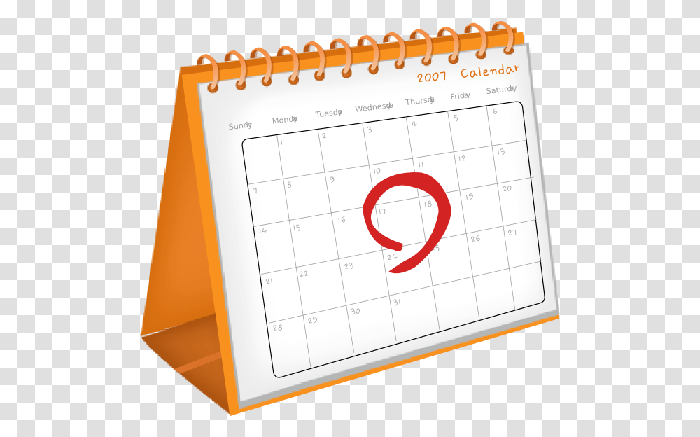 Date Circled On Calendar Transparent Png