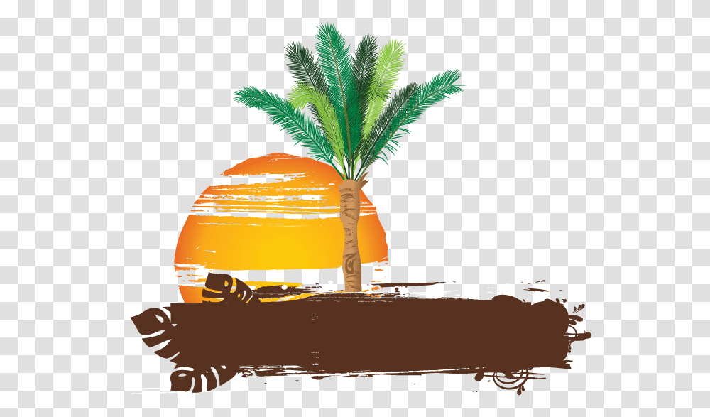 Date Palm Palm Tree In Design, Plant, Arecaceae, Tropical, Leaf Transparent Png
