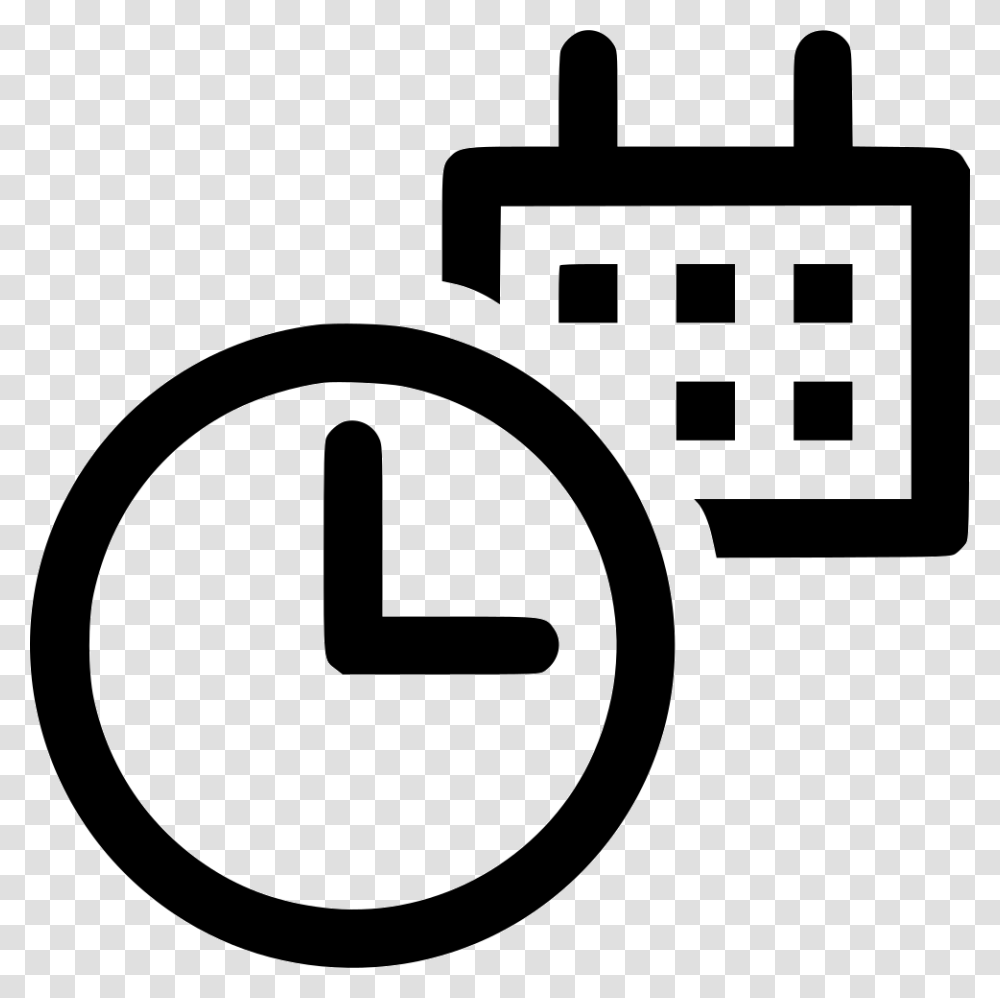 Date Time Schedule Calender Planning Event Clock, Alarm Clock, Stencil, Plug Transparent Png