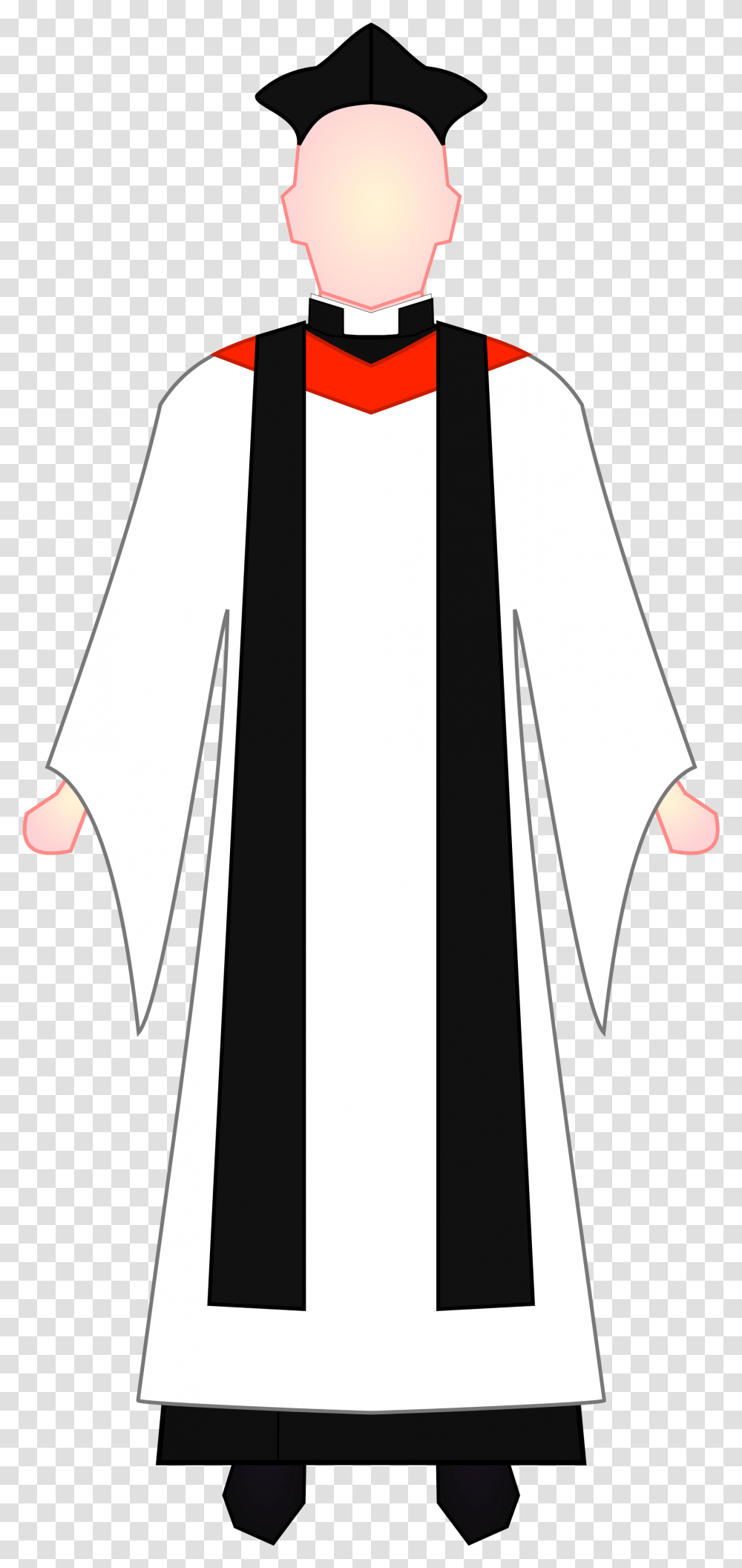 Datei Anglican Priest Choir Dress Svg Anglican Priest Uniform Svg, Apparel, Fashion, Cloak Transparent Png