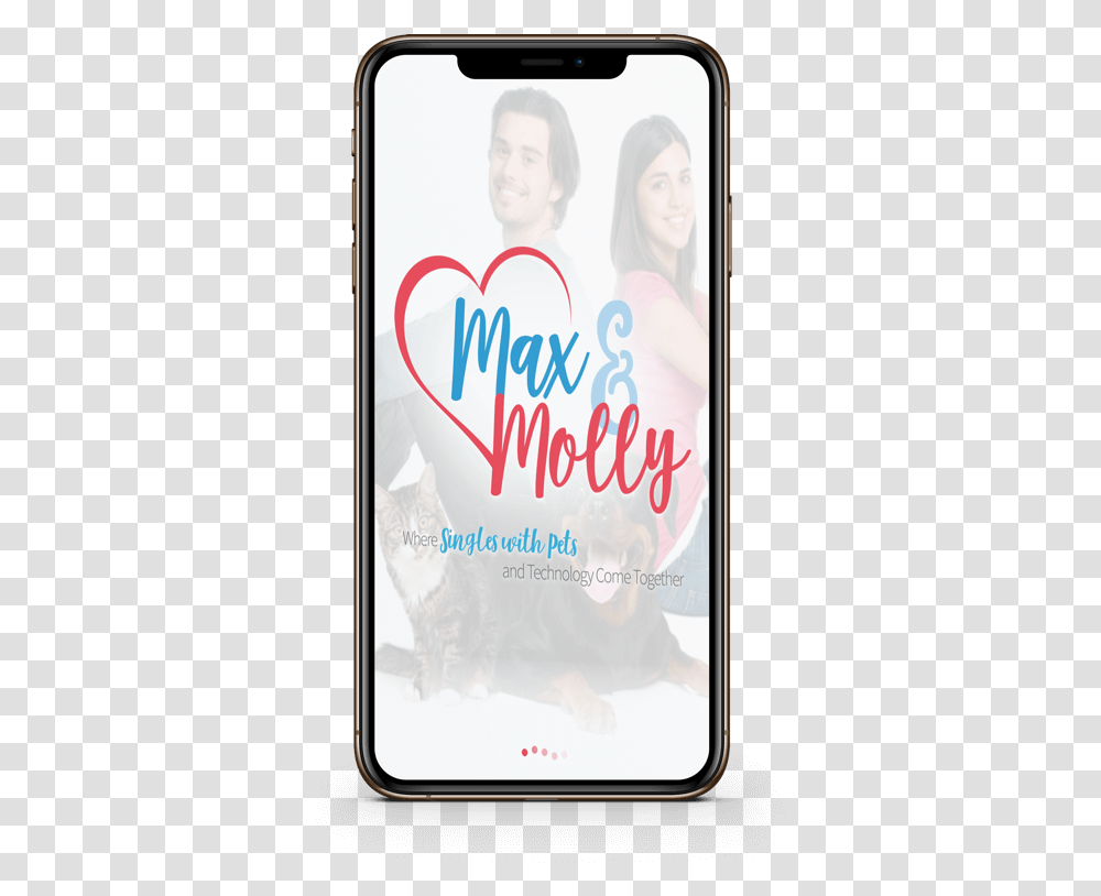 Dating App Design And Development Case Study Max & Molly Mobile Phone, Electronics, Cell Phone, Iphone, Person Transparent Png