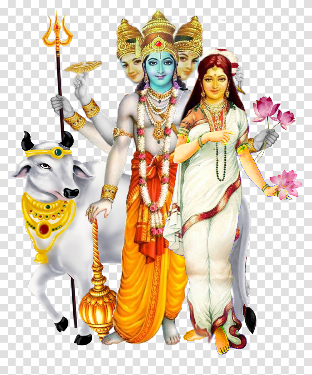 Dattatreya And Anagha Lakshmi Transparent Png