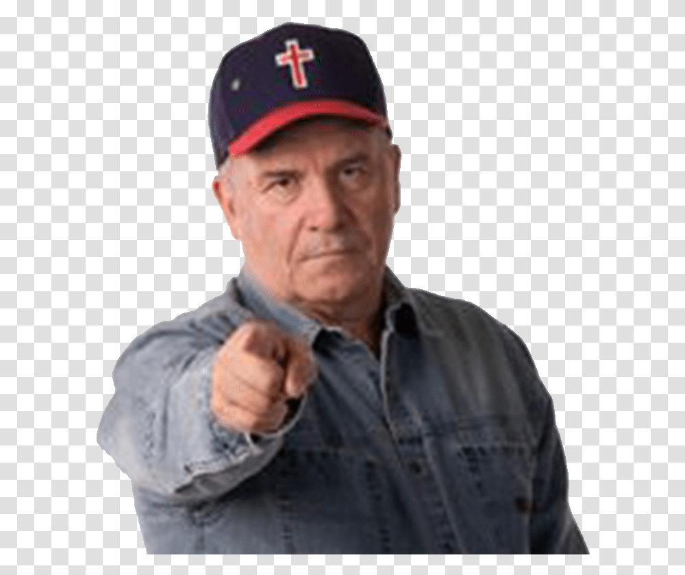 Daubenmire Dave Daubenmire, Apparel, Person, Baseball Cap Transparent Png