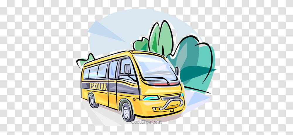 Dautobus Scolaires Au Vecteurs De Stock Et Clip Art, Minibus, Van, Vehicle, Transportation Transparent Png