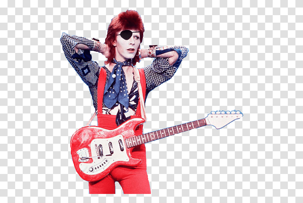 Davbowie Guitar David Bowie Ziggy Stardust, Leisure Activities, Musical Instrument, Person, Human Transparent Png