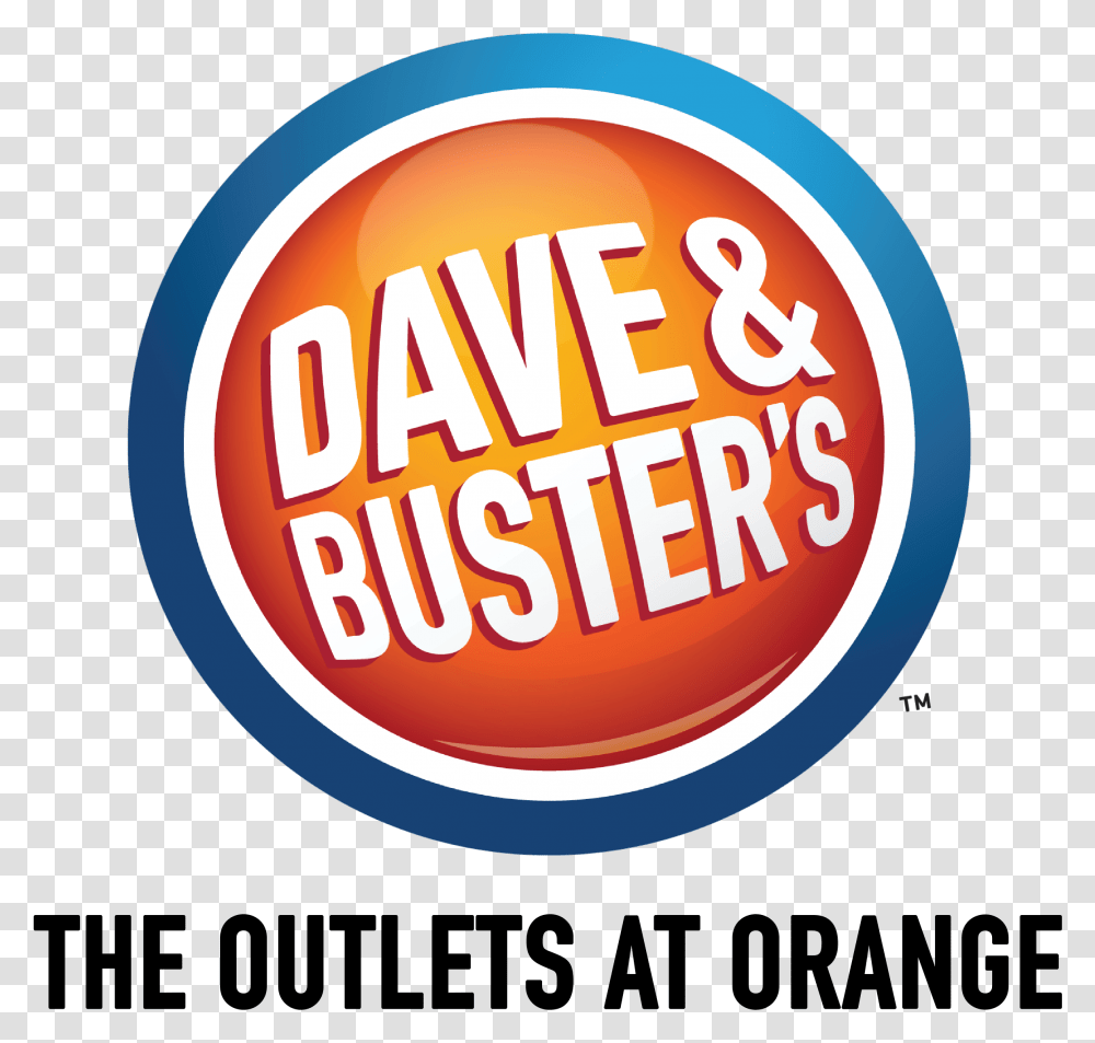Dave Busters Orange Dave And Busters Orange, Logo, Symbol, Word, Label Transparent Png