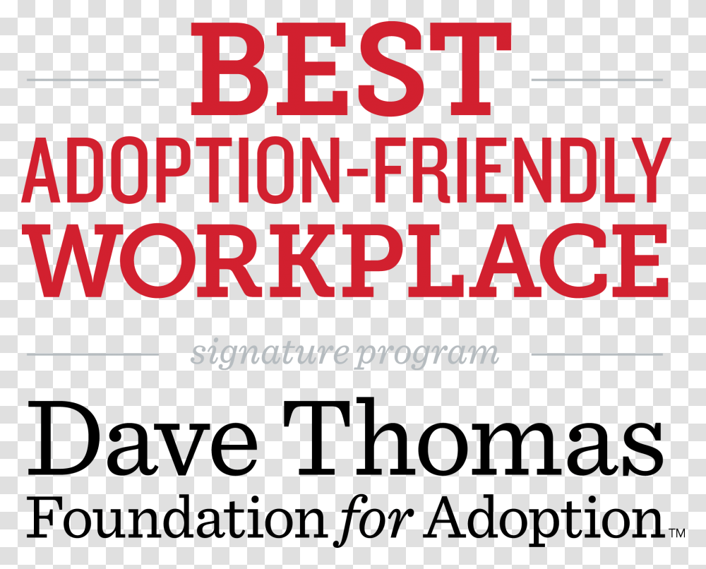 Dave Thomas Foundation For Adoption 100 Best Adoption, Word, Letter, Alphabet Transparent Png