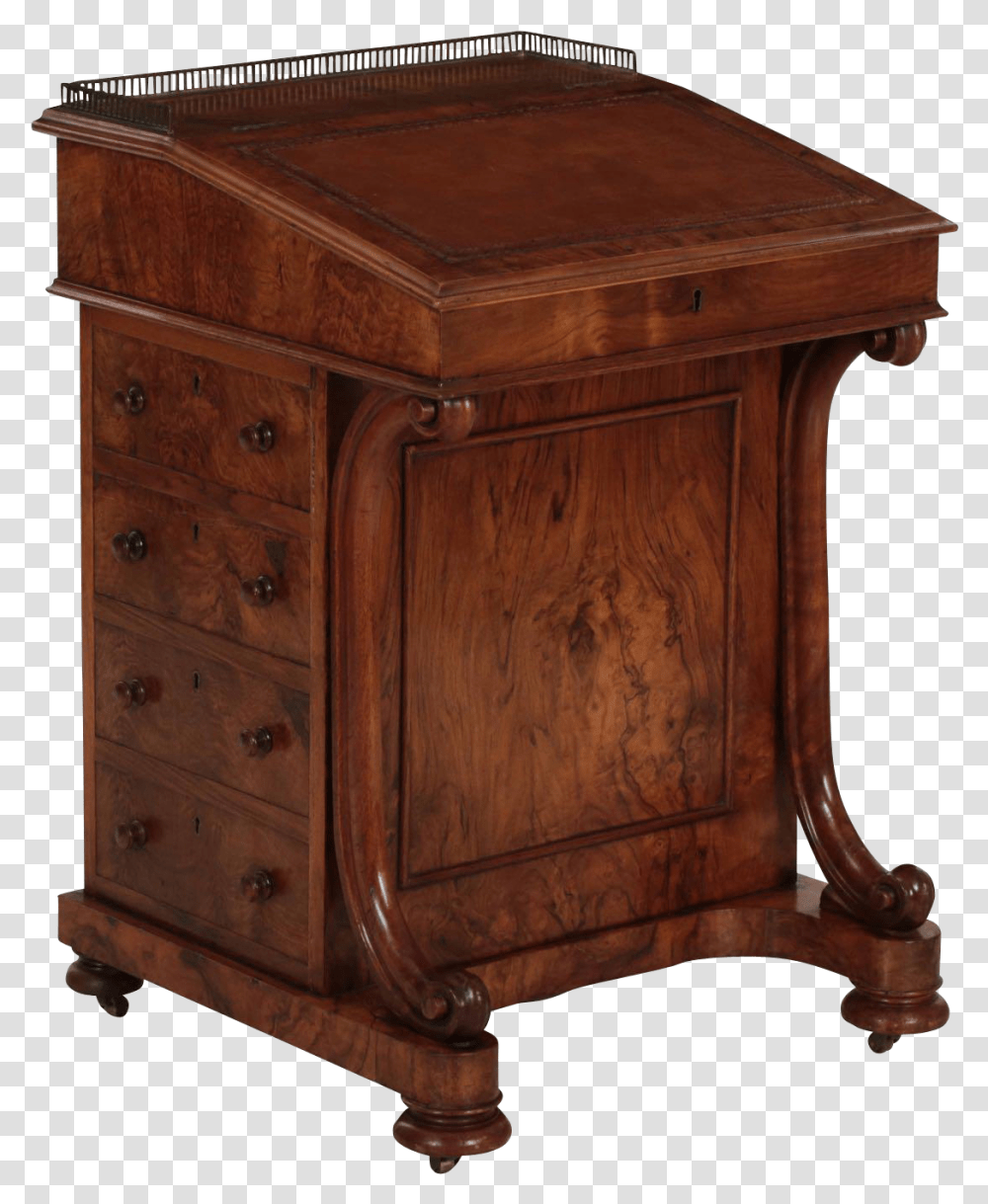 Davenport Desk, Furniture, Sideboard, Tabletop, Drawer Transparent Png