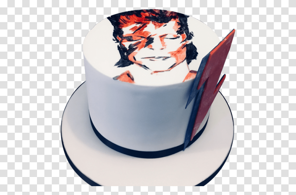 David Bowie By 3d Cakes David Bowie Birthday Cake, Saucer, Pottery, Dessert, Food Transparent Png