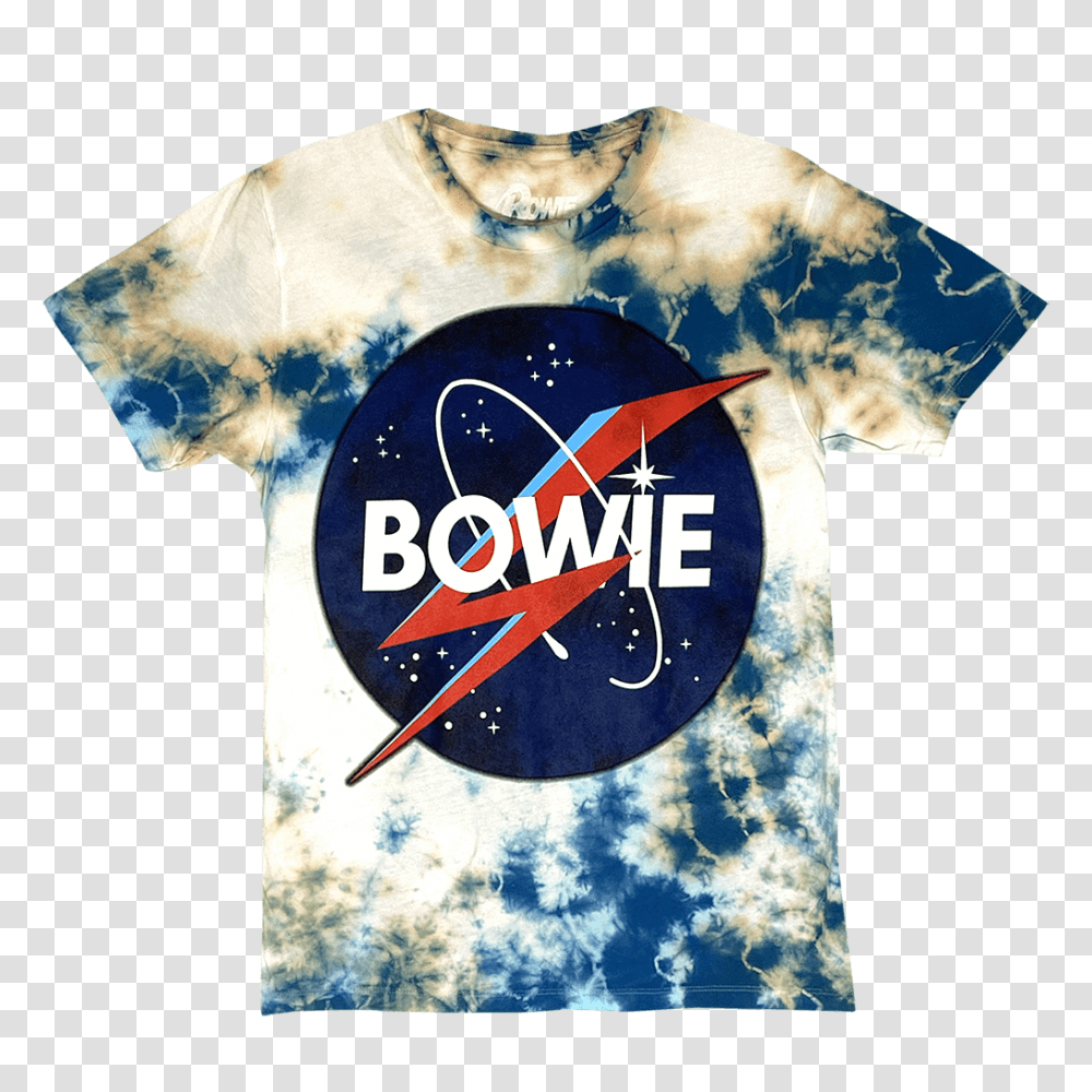 David Bowie Space Logo Tie Dye T Short Sleeve, Clothing, Apparel, T-Shirt, Symbol Transparent Png