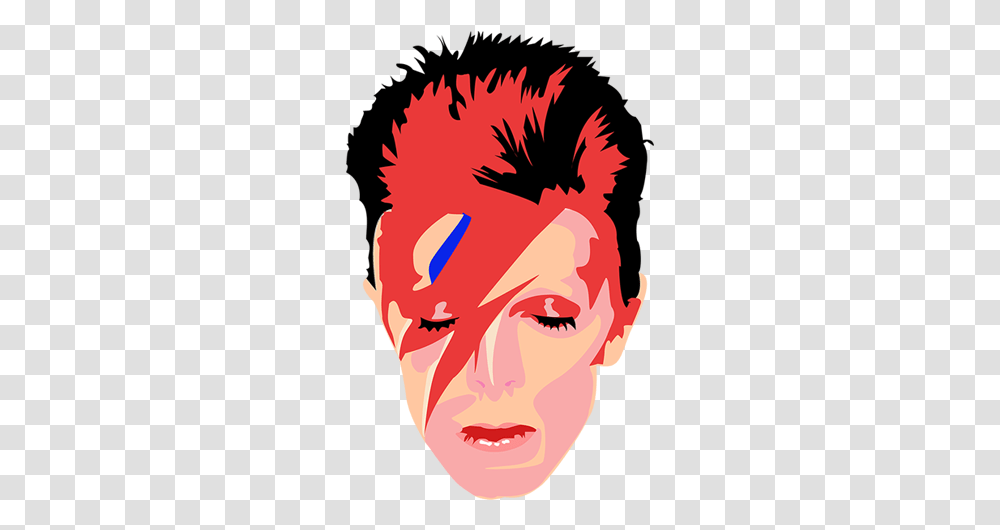 David Bowie Ziggy Stardust Art, Head, Face, Hair Transparent Png